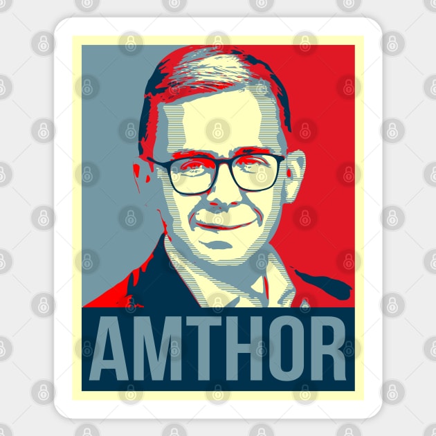 Philipp Amthor Hope style Obama Sticker by misenique